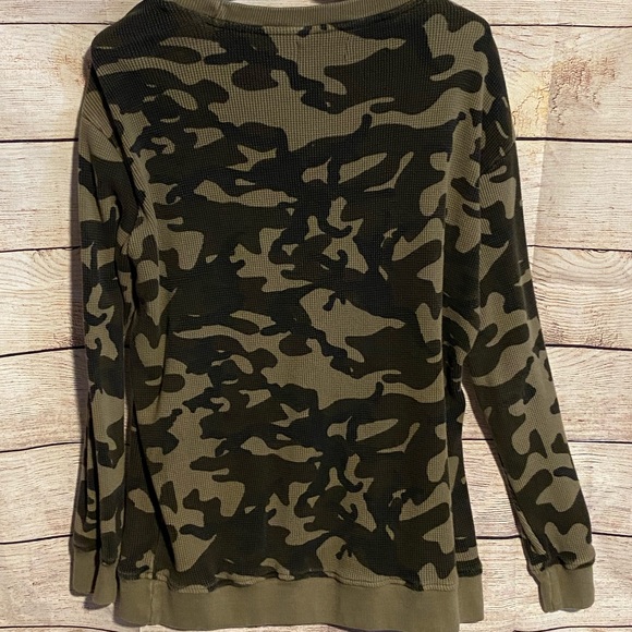 ZARA MAN CAMO WAFFLE KNIT LONGSLEEVE - Picture 5 of 5